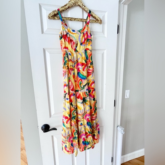 FARM Rio For Anthropologie Textured Tropical Maxi Dress - Picture 2 of 9